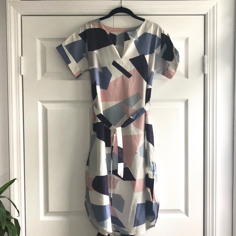 Patterned Midi Dress